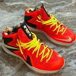 Nike LeBron X Elite Total Crimson Mens 11